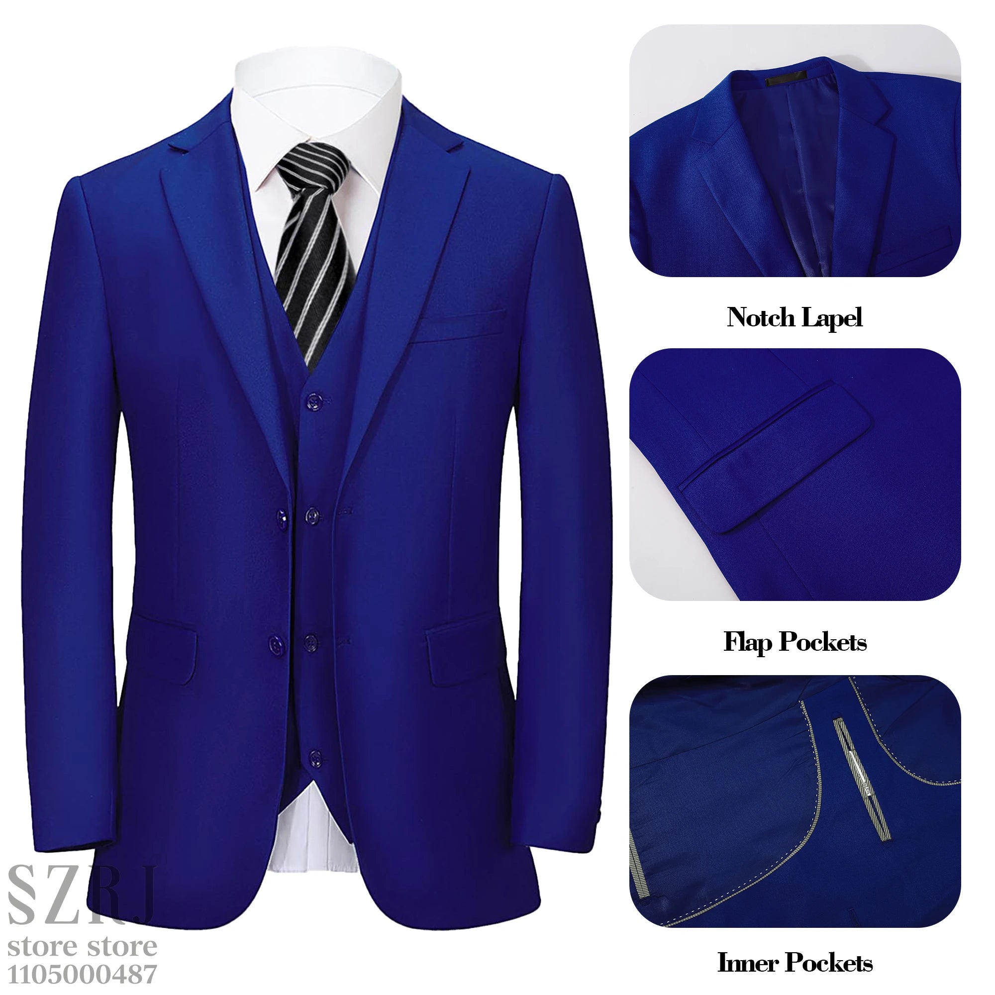 Gentleman Red Tie Suit